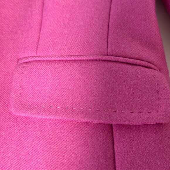 J crew pink wool fitted blazer with gold buttons size 2 - Picture 3 of 15